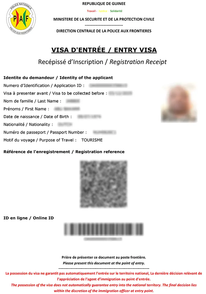 The eVisa for Guinea